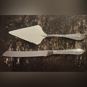 Vintage Cake Server and Knife Set